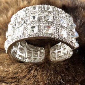 Cara N.Y. Silver Rhinestone Bracelet